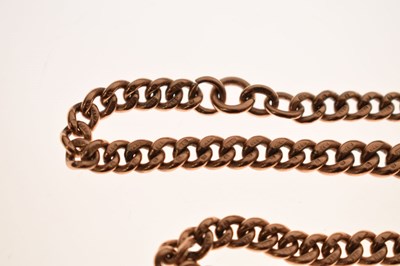 Lot 44 - 9ct gold Albert watch chain