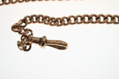 Lot 44 - 9ct gold Albert watch chain