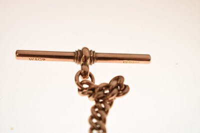 Lot 44 - 9ct gold Albert watch chain