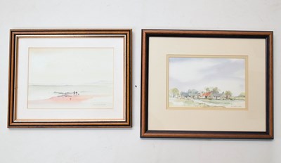 Lot 383 - Ken Lochhead (Scottish, 1936-2006) - Pair of framed watercolours