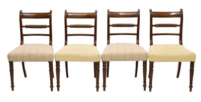Lot 448 - Set of four rope-twist dining chairs