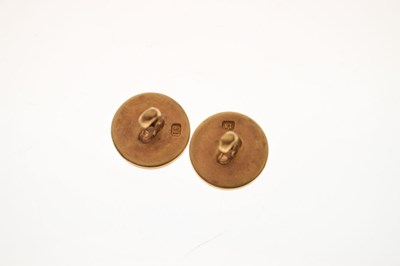 Lot 61 - Set of six diamond set shirt studs