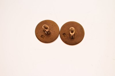 Lot 61 - Set of six diamond set shirt studs