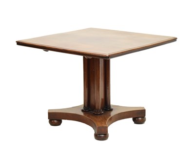 Lot 779 - Early Victorian mahogany snap-top centre table