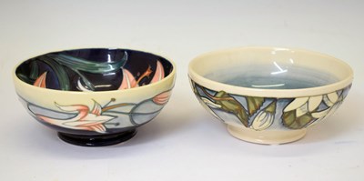 Lot 625 - Moorcroft - Two footed bowls