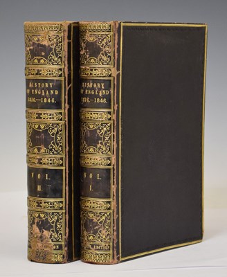 Lot 339 - Harriet Martineau - 'The History of England 1816-1846' - Two volumes, 1849-1850
