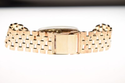 Lot 90 - Omega - Gentleman's 1970s 9ct gold bracelet watch