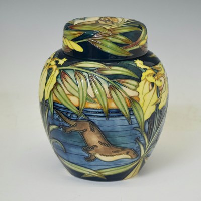 Lot 613 - Moorcroft - 'Otters' ginger jar