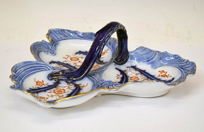 Lot 571 - McIntyre 'Florian' ware trefoil dish
