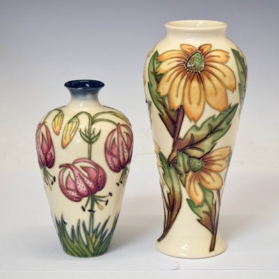Lot 619 - Moorcroft - 'Rudbeckia' baluster vase, et