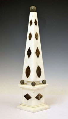 Lot 211 - Italian carrara marble obelisk