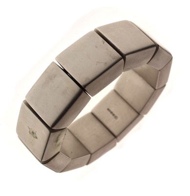 Lot 72 - Gun Thor (Swedish) 'Keystones' silver bracelet