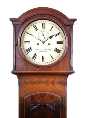 Lot 531 - Mid 19th Century Irish mahogany-cased longcase clock, Chancellor & Son, Dublin