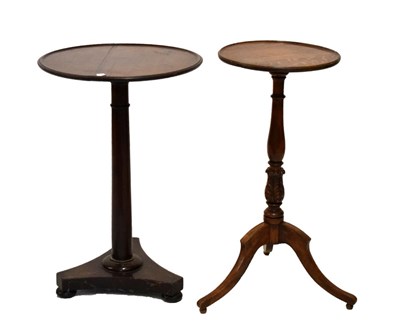 Lot 701 - 19th Century oak tripod wine table