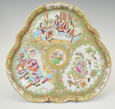 Lot 674 - Chinese Canton Famille Rose tray