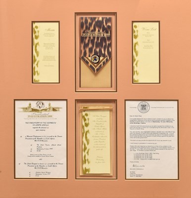 Lot 485 - Nelson Mandela State Banquet retirement dinner montage