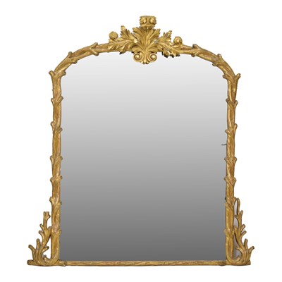 Lot 518 - Mid Victorian giltwood overmantel mirror