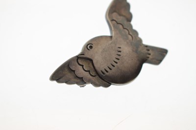 Lot 75 - Georg Jensen silver bird brooch No.320
