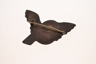 Lot 75 - Georg Jensen silver bird brooch No.320