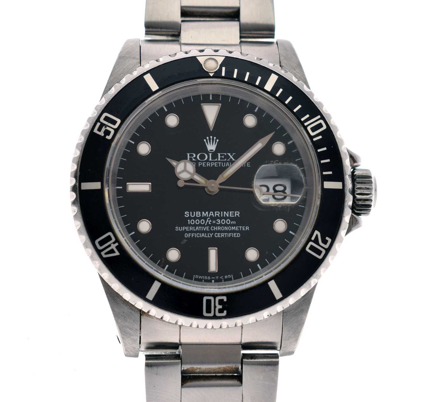 Lot 78 - Rolex - Gentleman's Oyster Perpetual Date Submariner, ref. 16610