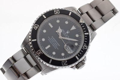 Lot 78 - Rolex - Gentleman's Oyster Perpetual Date Submariner, ref. 16610