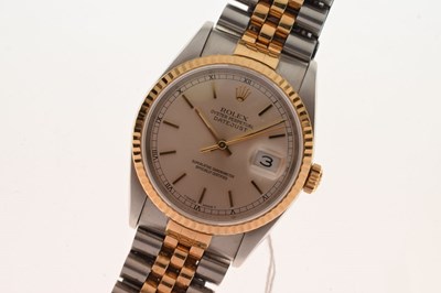 Lot 80 - Rolex - Gentleman's Oyster Perpetual Datejust bracelet watch, ref 16233