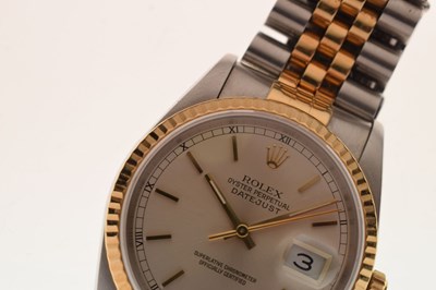 Lot 80 - Rolex - Gentleman's Oyster Perpetual Datejust bracelet watch, ref 16233