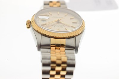 Lot 80 - Rolex - Gentleman's Oyster Perpetual Datejust bracelet watch, ref 16233