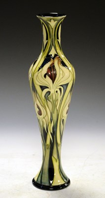 Lot 388 - Moorcroft Mystique pattern tall vase of slender form