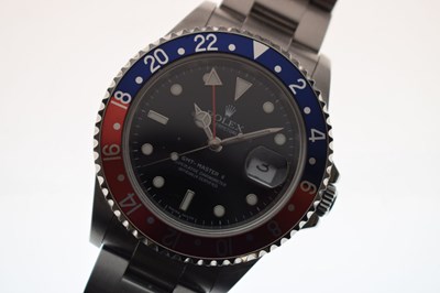 Lot 77 - Rolex - Gentleman's GMT Master II Superlative Chronometer, ref.16710