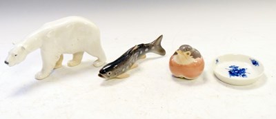 Lot 420 - Quantity of Royal Copenhagen figures and pin dish