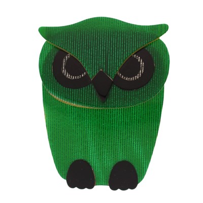 Lot 110 - Lea Stein owl brooch