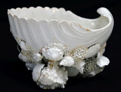 Lot 292 - Mid-18th century Bow white sweetmeat bowl