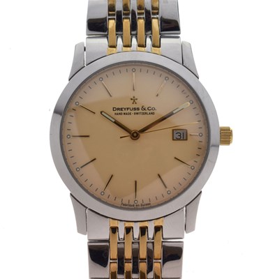 Lot 317 - Dreyfuss & Co. - Gentleman's Series 1890 stainless steel cased bracelet watch, no.6031