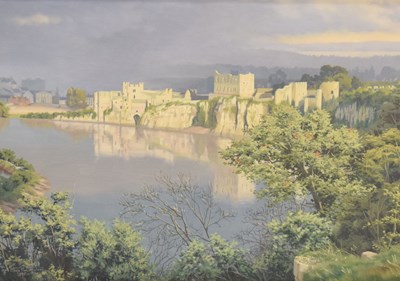 Lot 716 - Hugh Melvill Crowther (1914-2003) - Oil on board - Chepstow castle