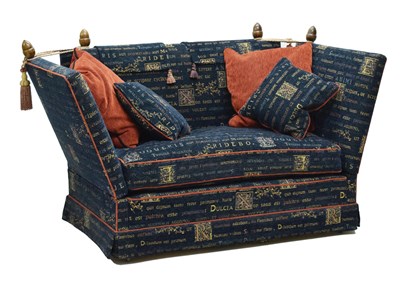 Lot 785 - Knole-style two-seater sofa
