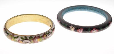 Lot 199 - Two cloisonné bracelets in P Hertz (Retailers) boxes