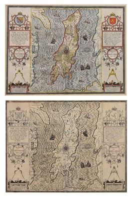 Lot 382 - Speed, John - Hand-coloured engraved map of "The Isle of Man