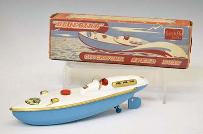 Lot 569 - Vintage Sutcliffe 'Bluebird' clockwork speed boat
