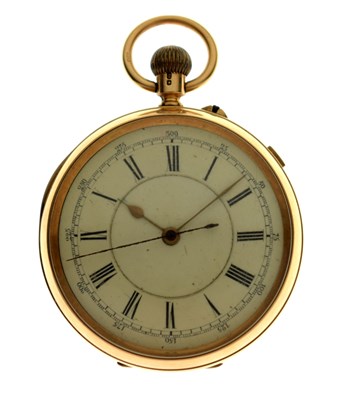 Lot 103 - Edwardian gentleman's 18ct gold open-face pocket watch