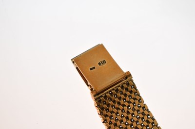 Lot 94 - Zenith - Gentleman's 18ct gold cased bracelet watch, circa 1957