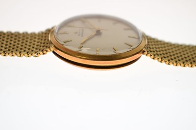 Lot 94 - Zenith - Gentleman's 18ct gold cased bracelet watch, circa 1957