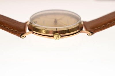 Lot 81 - Rolex - Gentleman's vintage Precision 9ct gold case wristwatch