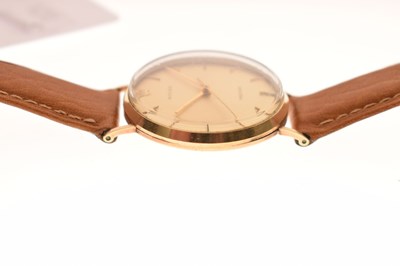Lot 81 - Rolex - Gentleman's vintage Precision 9ct gold case wristwatch