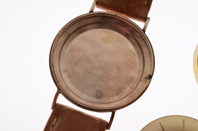 Lot 81 - Rolex - Gentleman's vintage Precision 9ct gold case wristwatch