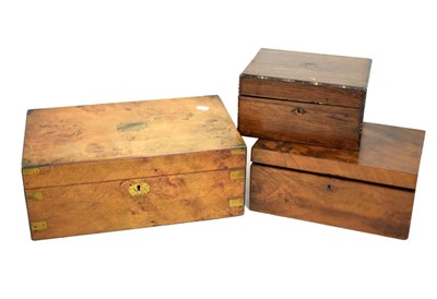 Lot 743 - Sewing box,writing box etc