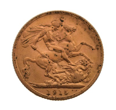 Lot 448 - George V gold sovereign, 1915