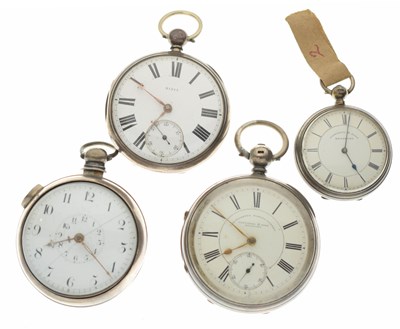 Lot 352 - George IV silver pair-cased open face pocket watch, Jas. Fletcher, Rotherham