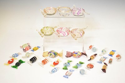 Lot 578 - Collection of Venetian Murano sweets etc