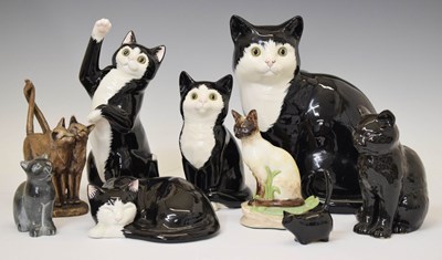 Lot 606 - Group of cat figures 'Just Cats & Co', etc
